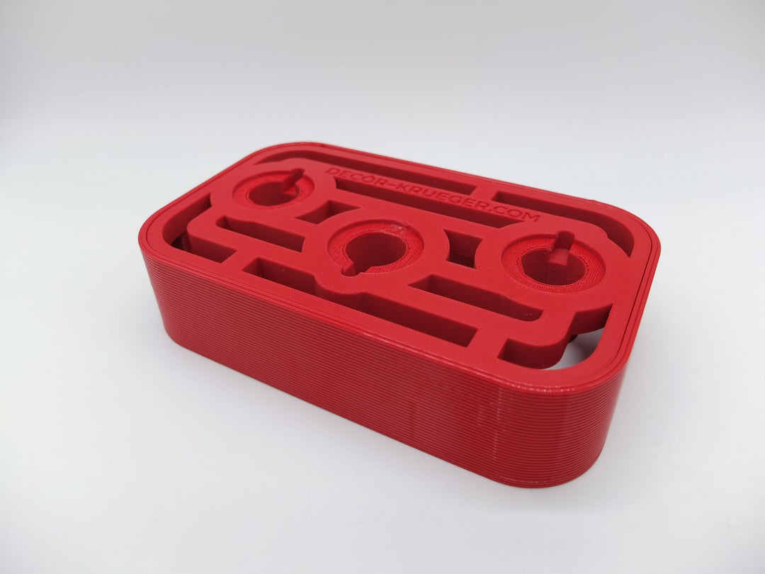 Halter Aufsteller für KitchenAid Nudelvorsatz Pasta für 3 Aufsätze Art Deco Sti (Red), Red
