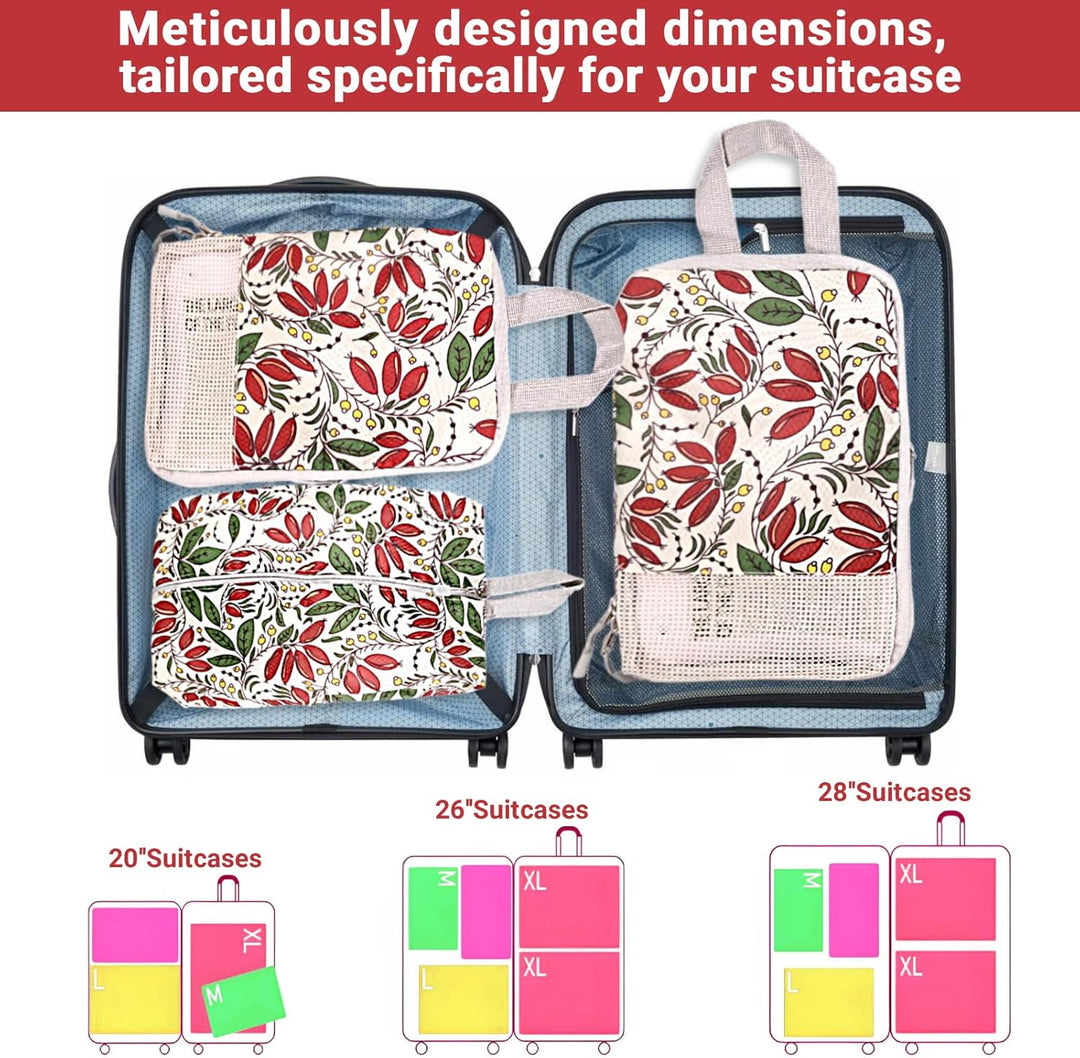 Packing Cubes Compression, Packwürfel Kompression, Kompressionsbeutel Reise, Koffer/Travel/Suitcase