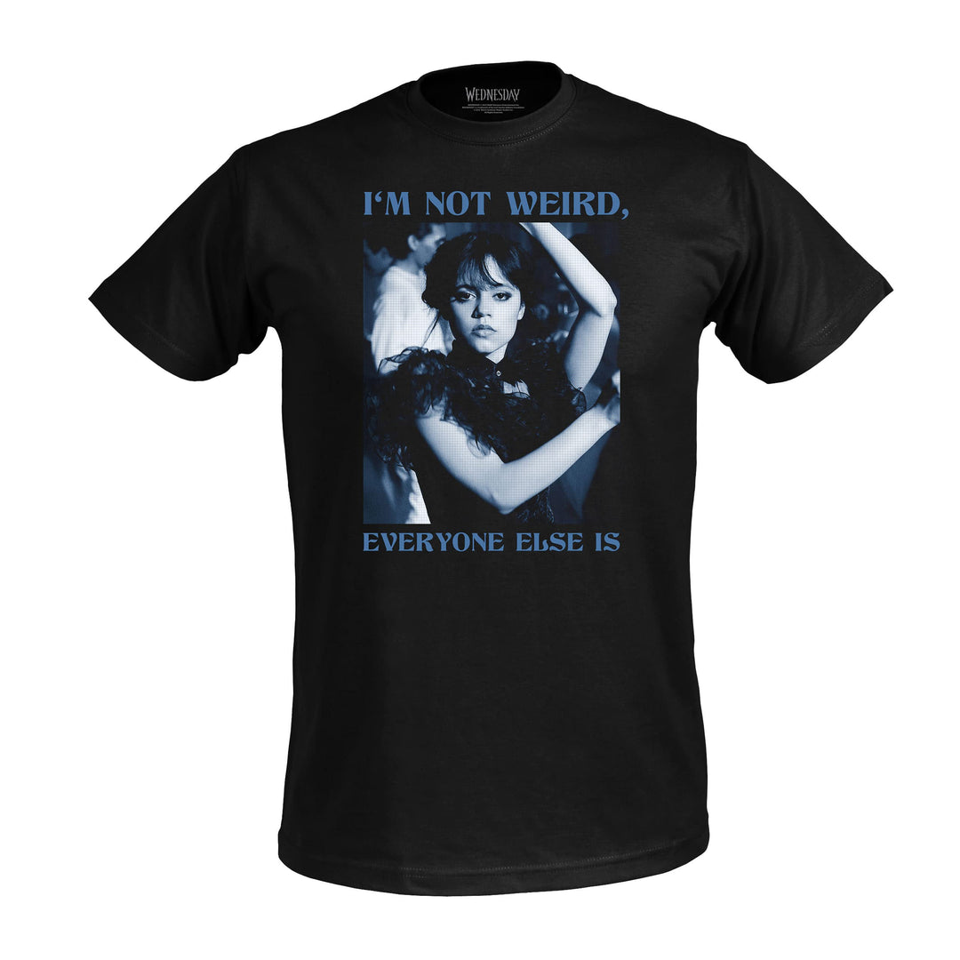 Elbenwald Wednesday T-Shirt mit verschiedenen Motiven für Herren Damen Unisex Baumwolle schwarz XS D