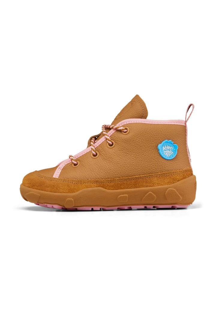 Affenzahn Winterschuh Leder Easy 27 EU Katze Rosa, 27 EU Katze Rosa
