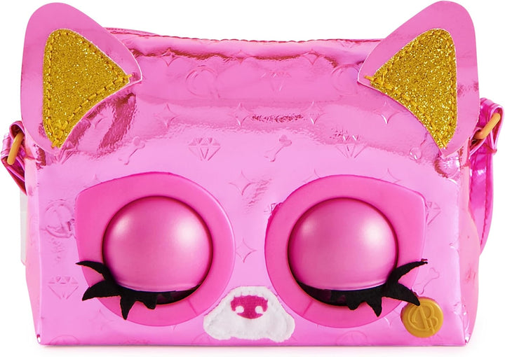 Purse Pets Metallic Magic Tiertasche - interaktive Tasche mit 30 Geräuschen und Reaktionen, Musik un