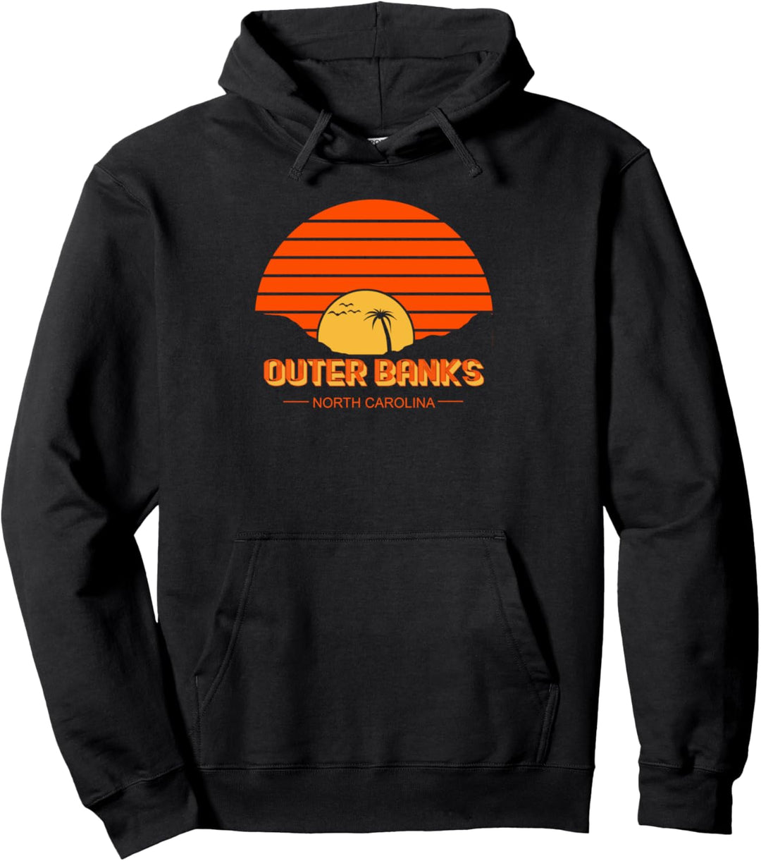 Retro Sanddüne North Carolina Beach OBX Outer Banks Pullover Hoodie