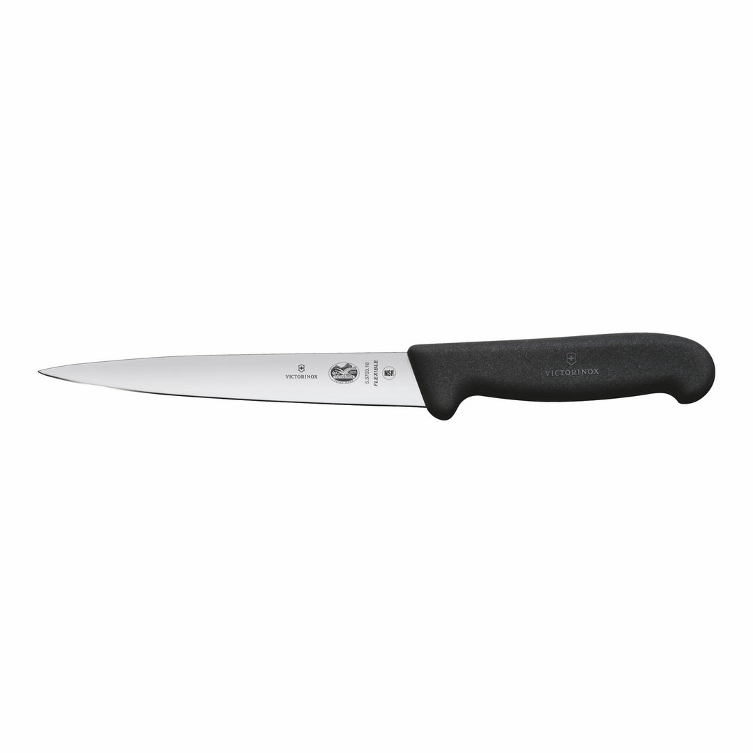 Victorinox, Fibrox, coltello per affettare, 18 cm, lama flessibile, lavabile in lavastoviglie, color