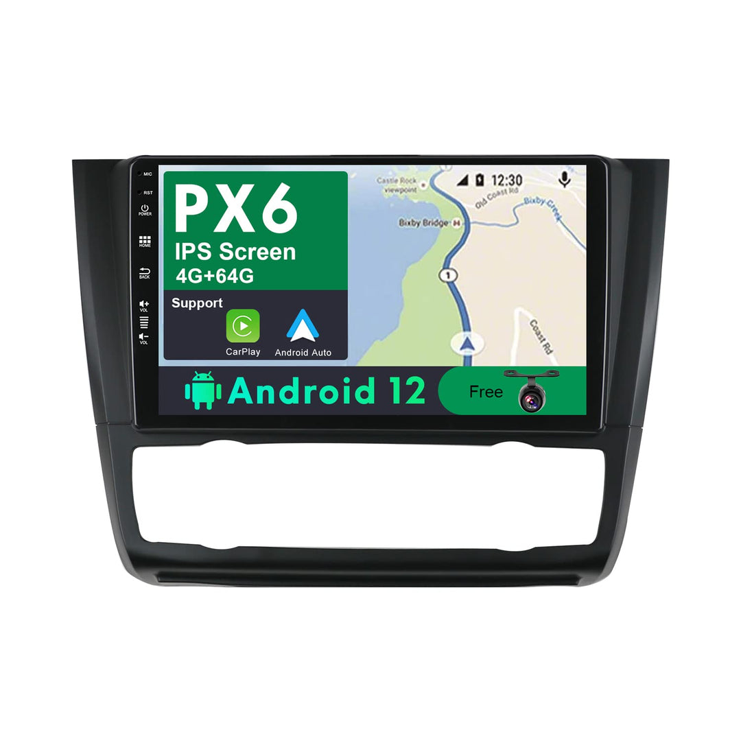 JOYX PX6 Android 12 IPS Autoradio Passt für Ford BMW 1 Series E81 E82 E87 E88 (2004-2012) - 4G+64G -