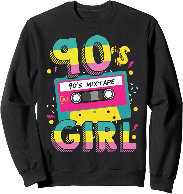 90s Girl 90er Jahre Party Neunziger Kostüm Frauen Geschenk Sweatshirt