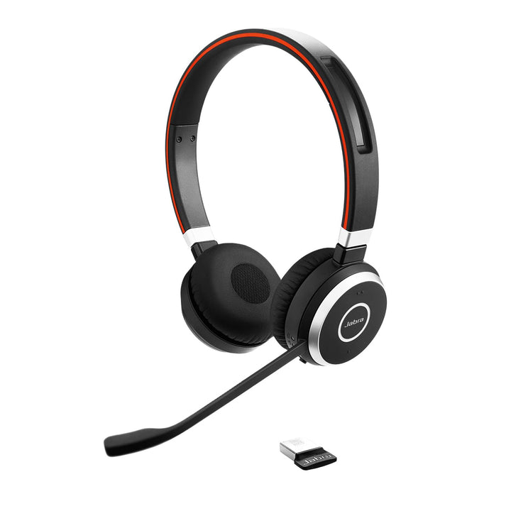 Jabra Evolve 65 SE Schnurloses Stereo-Headset-Bluetooth-Headset mit Mikrofon mit Geräuschunterdrücku