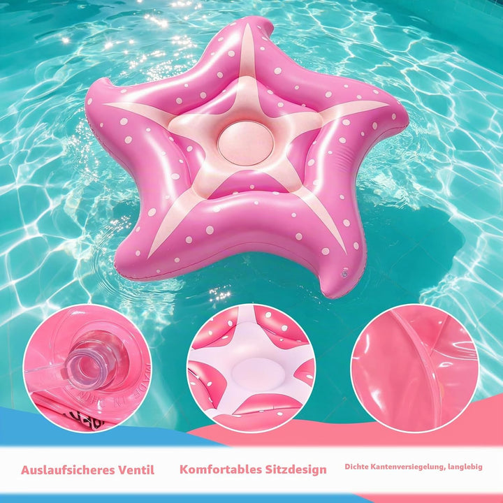 Luftmatratze Pool Seestern 150cm Hängematte Pool Spielzeug für Wasser | Schwimmtier Luftmatratze Was