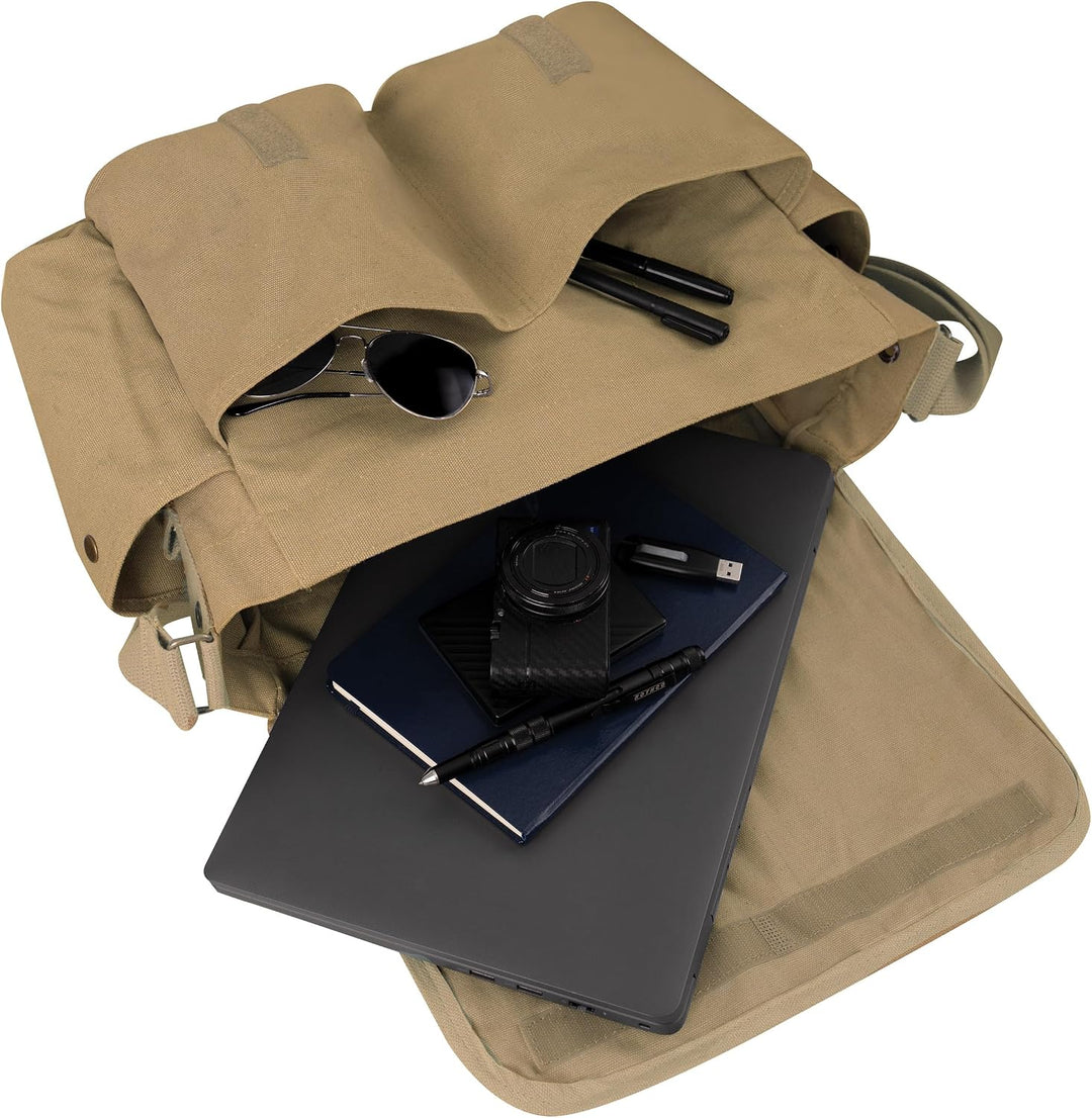 Rothco Heavyweight Canvas Messenger Bag Classic, blau Einheitsgrösse Mehrfarbig, Einheitsgrösse Mehr