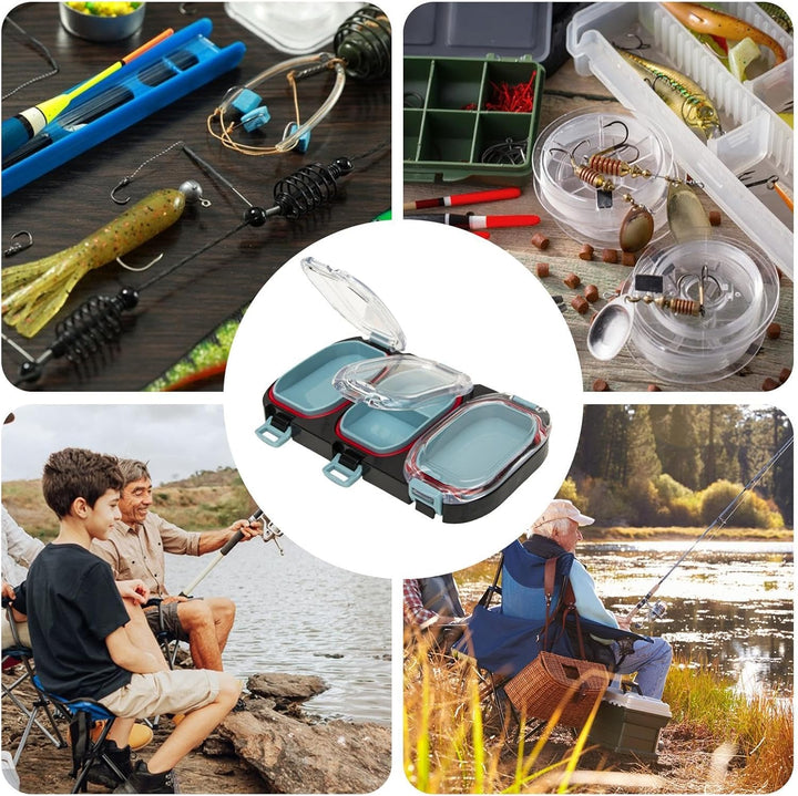 Magnetic Fishing Hook Box, Lure Storage Organizer, Magnet Fly Fishing Box, Water-Resistant Lure Box,