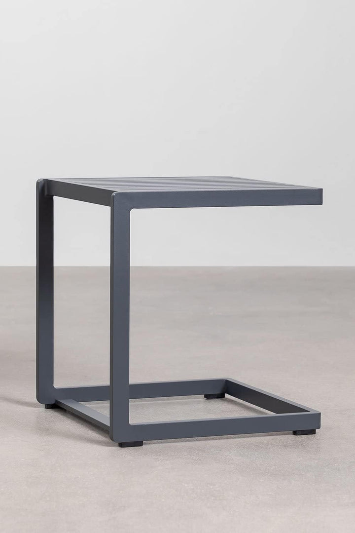 SKLUM Garten Beistelltisch Dulem Grau Graphit, Grau Graphit