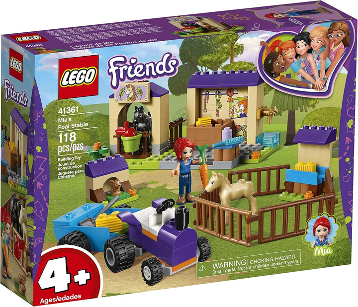 Friends Lego 4+ Mias Stall mit Fohlen &amp; Paddock 41361 Bauset, Neu 2019 (118 Teile)