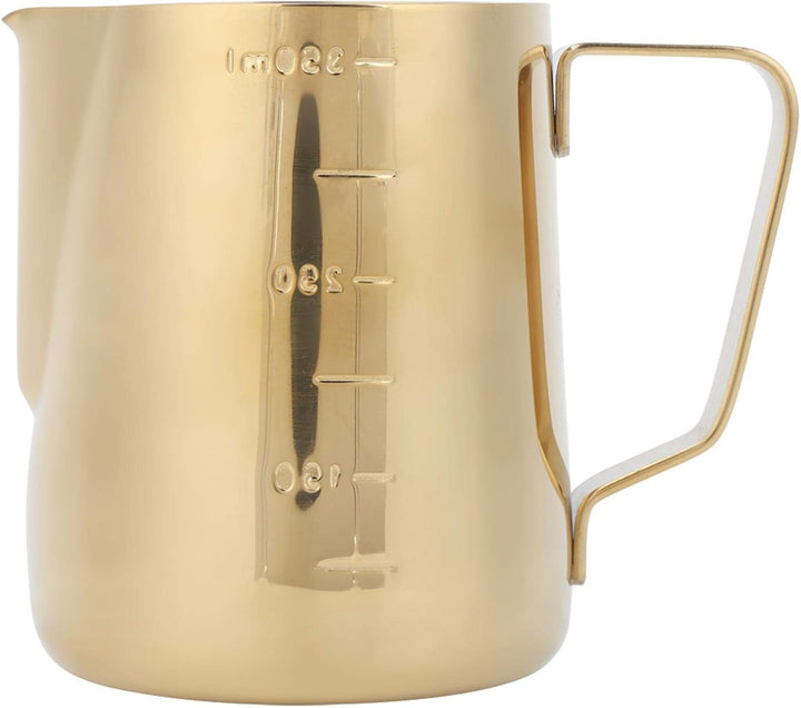 Milchkännchenbecher aus Edelstahl, Kaffee Latte Becher mit ergonomischer Griffwaage Der Milchkrug ha
