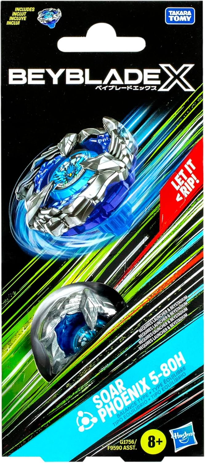 Beyblade X Soar Phoenix 5-80H Booster Pack Set mit Balance Typ Top; Authentische Takara Tomy Battle