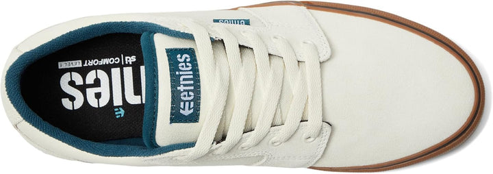 Etnies Herren Barge Ls Skate-Schuh 47 EU White Blue Gum, 47 EU White Blue Gum