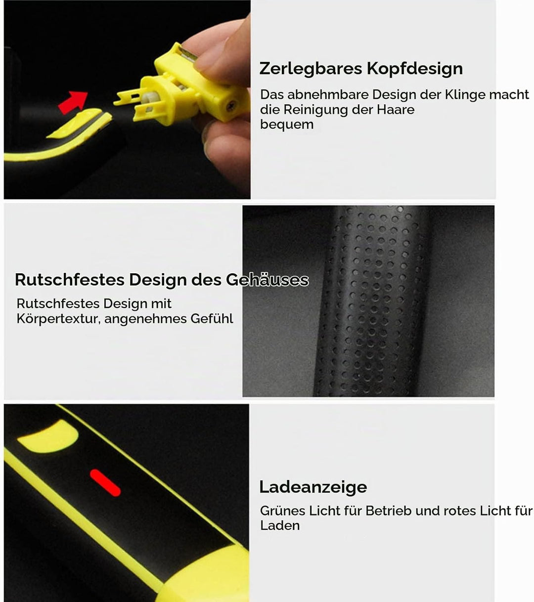 Nassrasierer Herren Elektrischmit 4 Limit-Kamm 700mAh