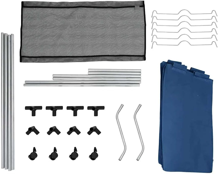 vidaXL Wäschesortierer mit 3 Taschen Rollen Wäschesammler Wäschekorb Wäschebox Wäschewagen Wäscheton