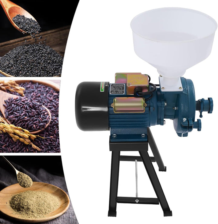 Elektrisch Getreidemühle Kornmühle mit Trichter Schrotmühle Zerkleinerer Grain Mill Kommerzielle ele
