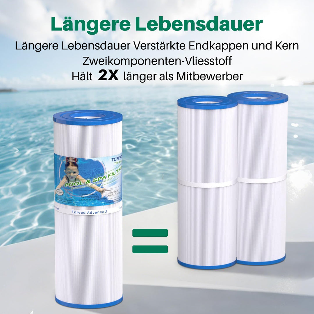 TOREAD PRB50-IN Spa Filter Ersatz für Pleatco PRB50-IN, C-4950, 1 Stück 5 X 13 inch, 5 X 13 inch
