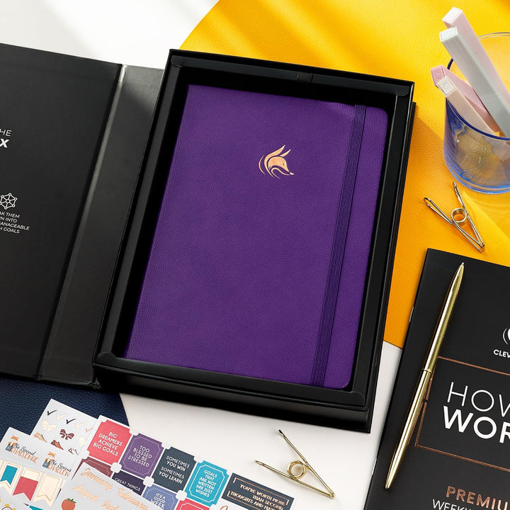 Clever Fox Planer Premium Edition - Luxuriöser Wochen &amp; Monatsplaner zur Produktivitätssteigerung un