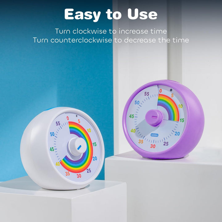 Visueller Timer für Kinder, 60-Minuten Countdown für Klassenzimmer Büro Küche, Schreibtisch Kinder Z