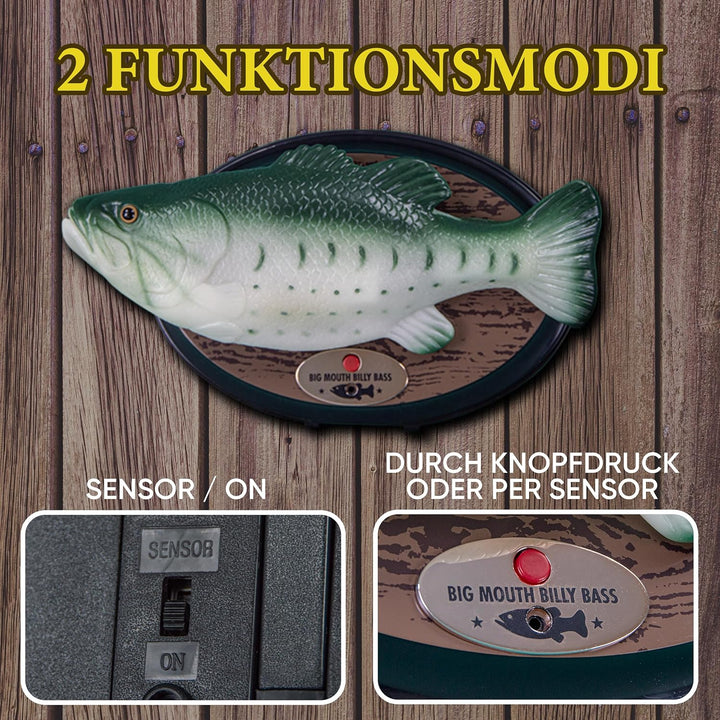 Big Mouth Billy Bass - Der singende &amp; tanzende Fisch ca 28 cm (Don&