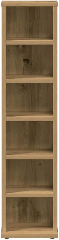 vidaXL CD-Regal Artisan-Eiche 21x20x88 cm Holzwerkstoff, Artisan-eiche