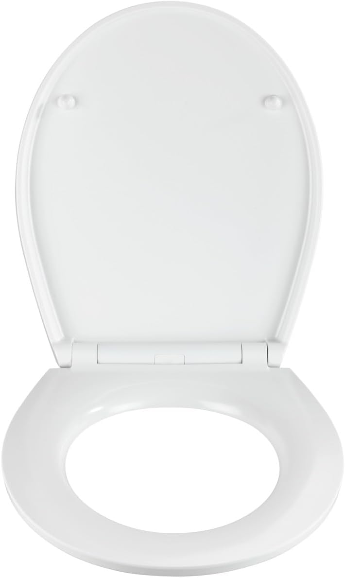 WENKO WC-Sitz Mod. Licata Duroplast antibakteriell Relief-Oberfläche Easy Close Fix-Clip Hygiene Bef