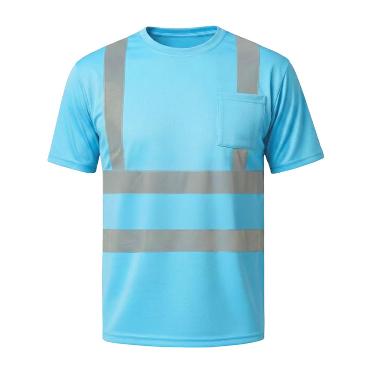 HYCOPROT Warnschutz T-Shirt Warnweste Reflektierend Warnweste Atmungsaktiv Leicht Kurzarmshirt Kurza