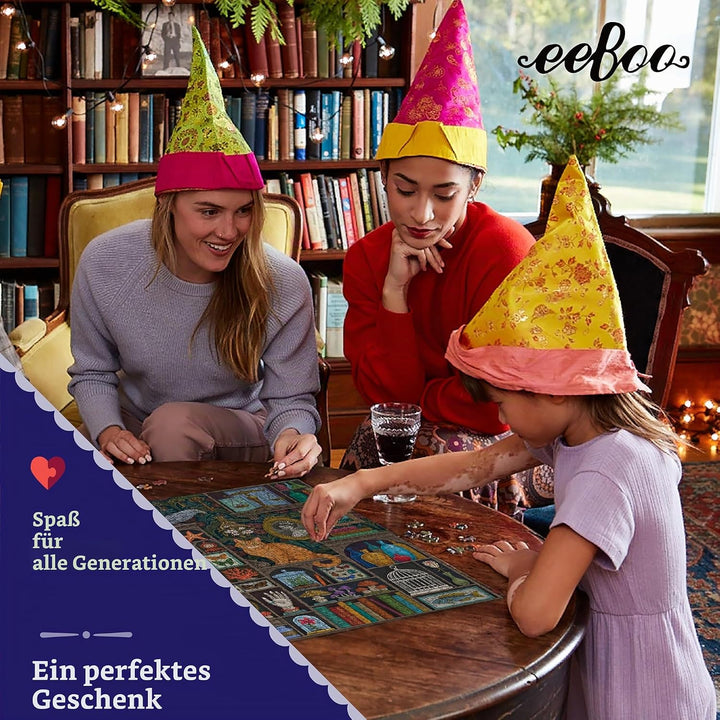 eeBoo PZTALC Puzzle, Mehrfarbig