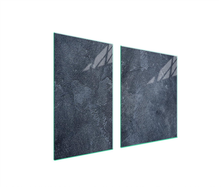 TMK ArtDeko Herdabdeckplatte 2 Teilig 40x52 + 60x52 cm - Spritzschutz Herdabdeckung – Herdschutz aus