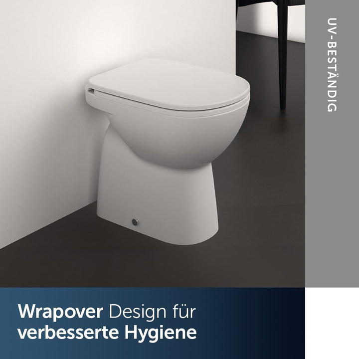 Ideal Standard E712801 Connect WC-Sitz, Weiss Wrapover ohne Softclosing, Wrapover ohne Softclosing