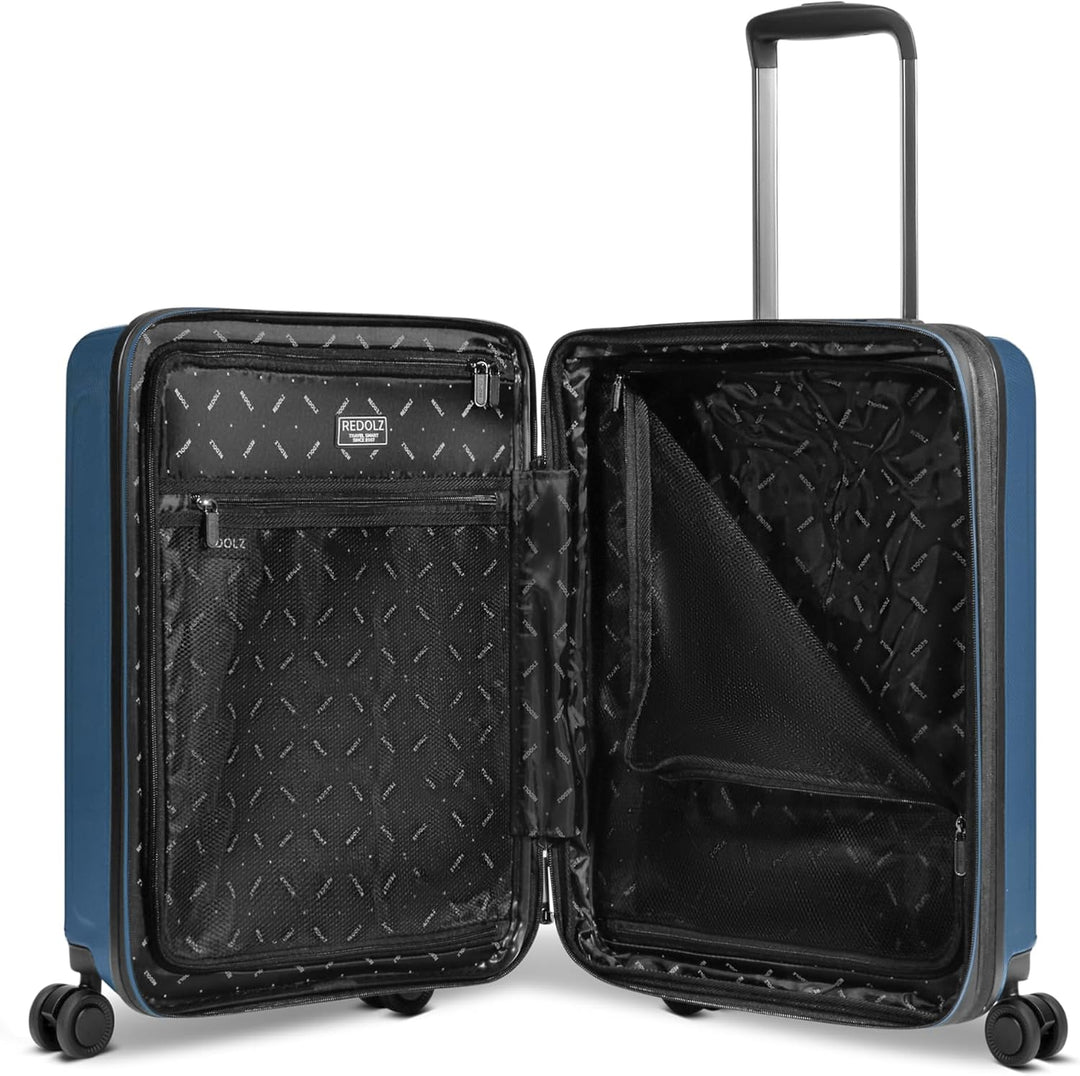 REDOLZ Hartschalen Koffer-Set-4-teilig | S 55 cm (ohne Laptopfach) + M 66 cm + L 77 cm + Beauty-Case