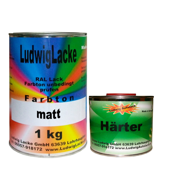 1,5 kg Set Lack mit Härter matt RAL 7035 Lichtgrau