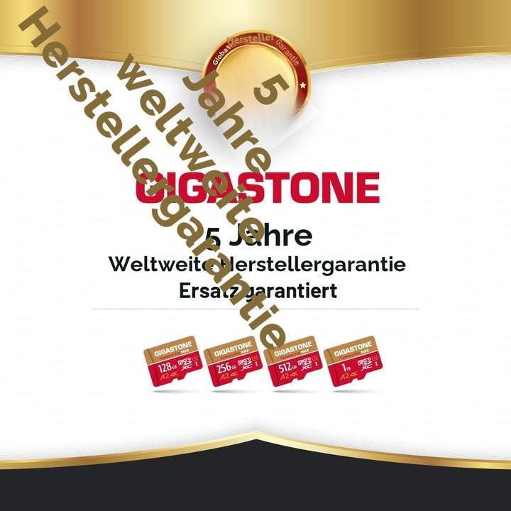 [5 Jahre kostenlose Datenwiederherstellung] GIGASTONE 256 GB Micro SD Karte, Kamera Pro MAX, bis zu