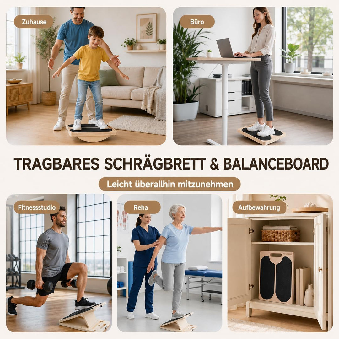 MANUEKLEAR Wadendehner Schrägbrett mit 5 Blickwinkel und 2 Ausbalanciermodi