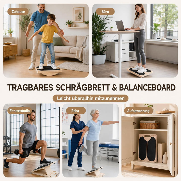 MANUEKLEAR Wadendehner Schrägbrett mit 5 Blickwinkel und 2 Ausbalanciermodi