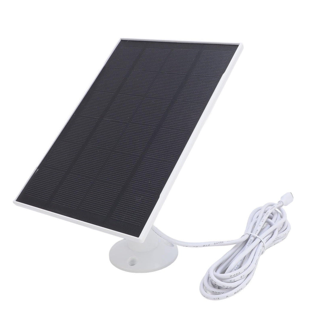 Solarpanel 8W für Vogelhaus Kamera, 2 in 1 Verbessertes Wetterfestes USB C Ladegerät, 360 Grad Einst