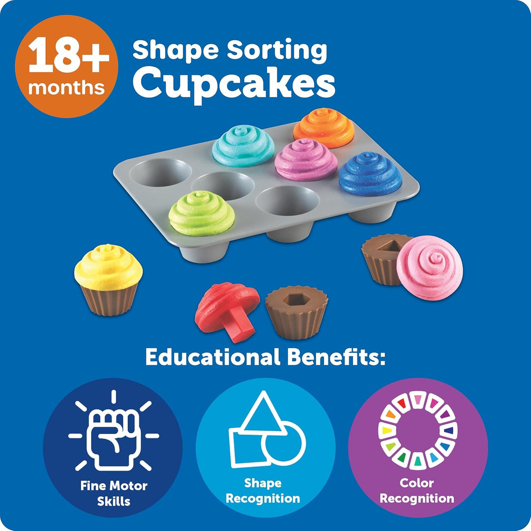 Learning Resources Smart Snacks Cupcake Formen-Steckspiel Einzeln, Einzeln
