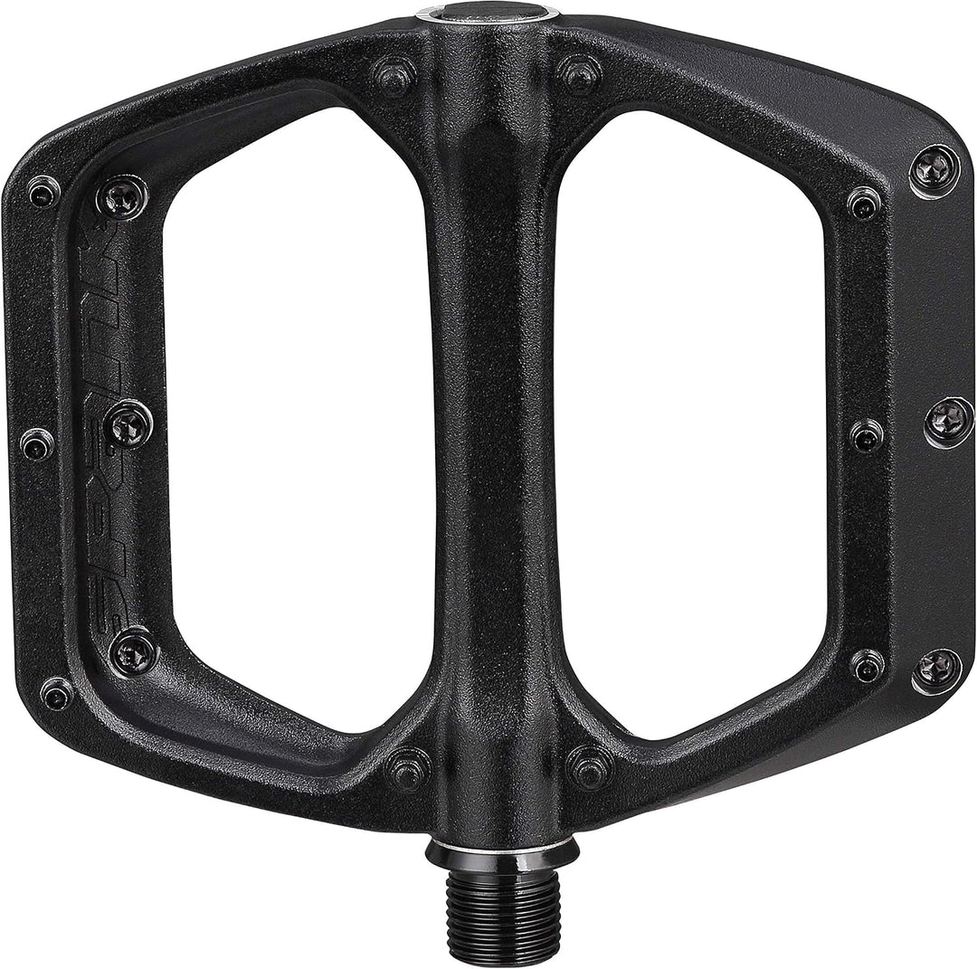 Spank Spoon Dc Flache Pedale für Mountainbike/E-Bike/Cycle 100x105mm Schwarz, 100x105mm Schwarz