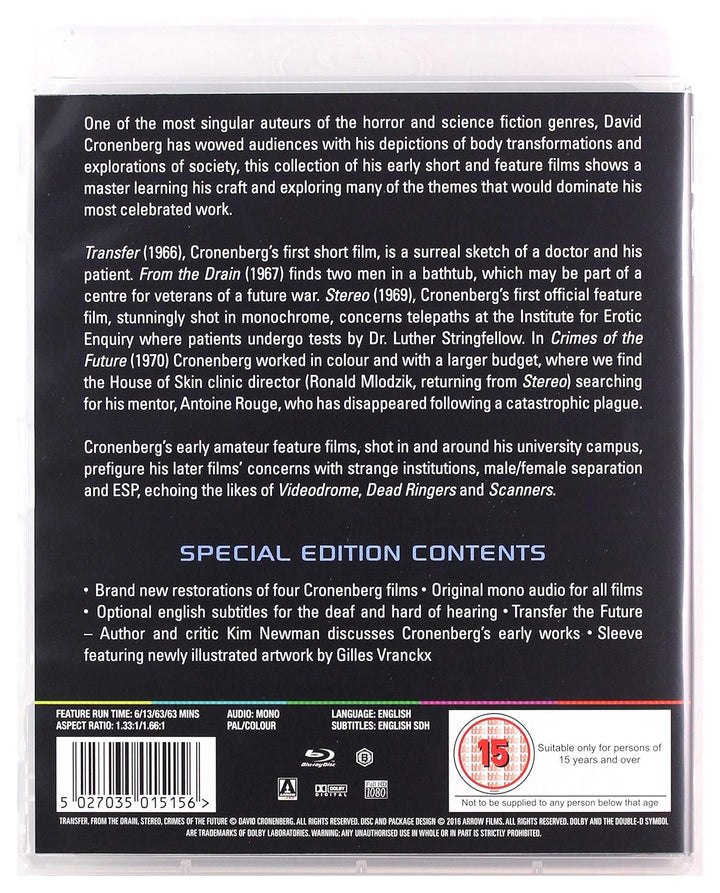 David Cronenberg s Early Works [Blu-ray], Blu-ray