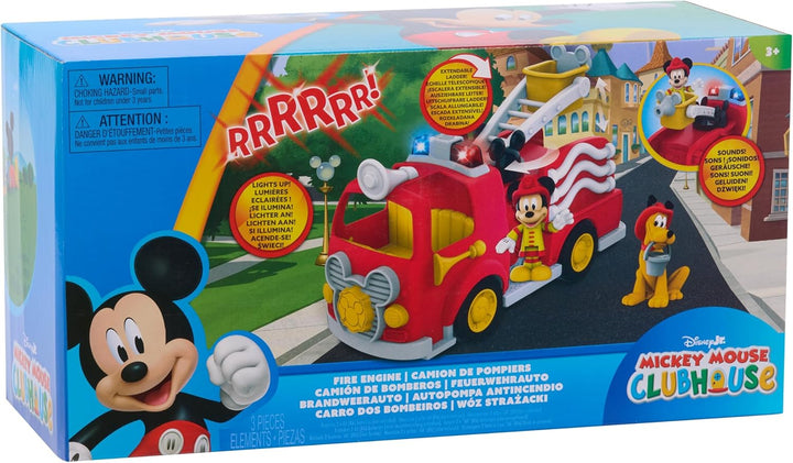 Just Play Disney Junior Mickey Mouse Feuerwehrauto mit Licht und Sound lustige Mickey-Sprüche und Fe