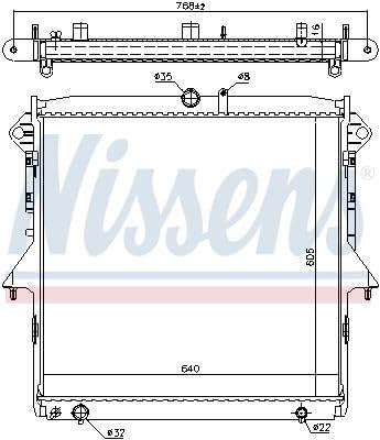 Nissens 69245 Heizkörper Kühlung des Motors