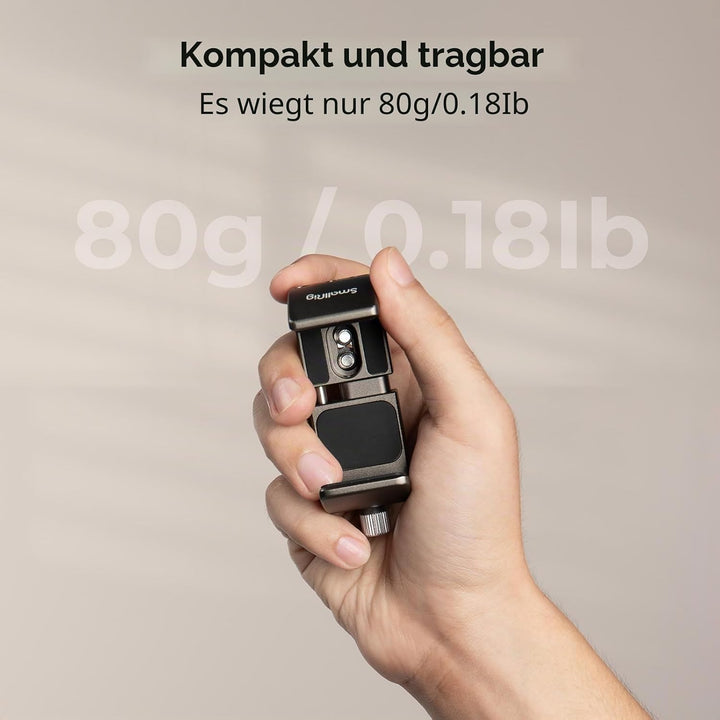SMALLRIG Aluminium Power Bank Halter, Powerbank Mount Clamp für Tragbare Power Banks mit einem Breit