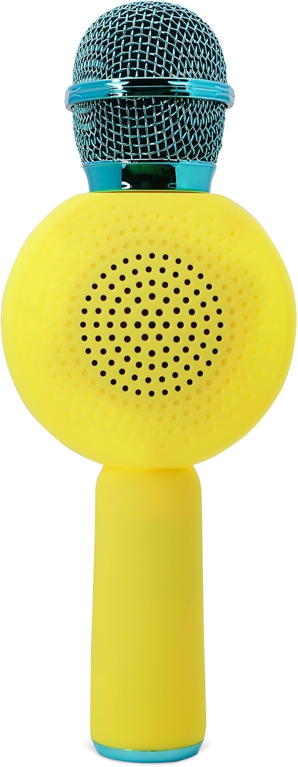 OTL Technologies SpongeBob Schwammkopf Popsing LED beleuchtetes kabelloses Karaoke-Mikrofon mit Spra
