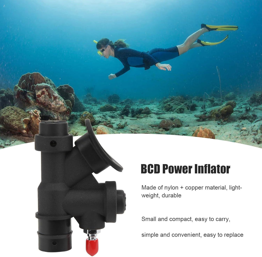 Tauchzubehör, Tauchen BCD Power Inflator Universal 45 Grad Oral Power Inflator K-förmiges Ventil Tra