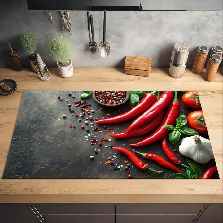 Herdabdeckplatte Einteilig Küche Herdabdeckung Induktionsfeld Ceranfeld Herdabdeckplatten Vinyl Matt