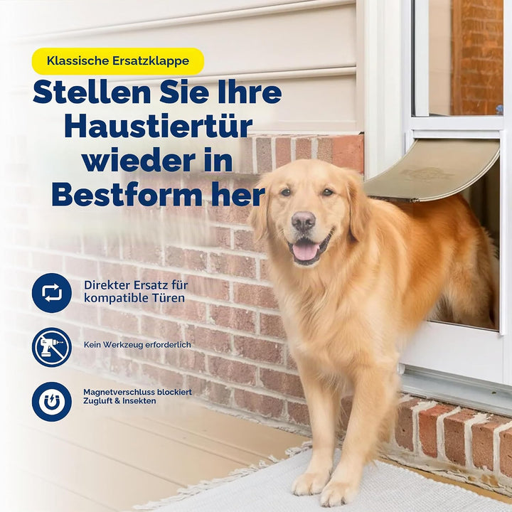 PetSafe Ersatzklappe für Haustierklappen Transparentes Vinyl L, Transparentes Vinyl L