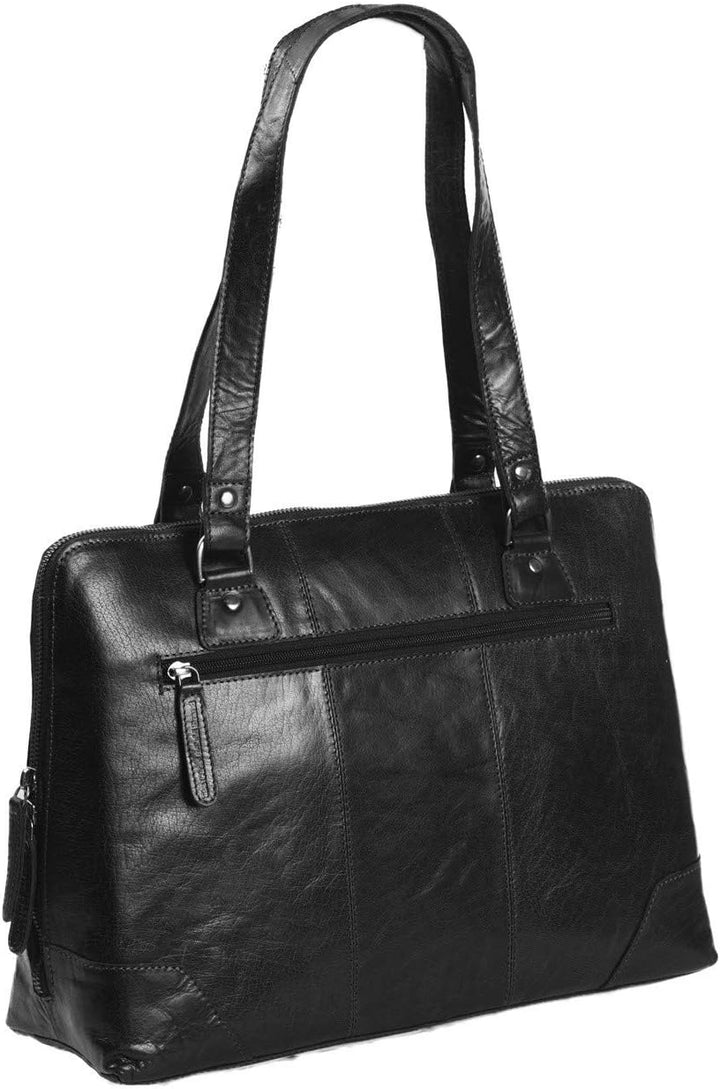 The Chesterfield Brand Resa - Schultertasche 13" 38 cm Schwarz, Schwarz