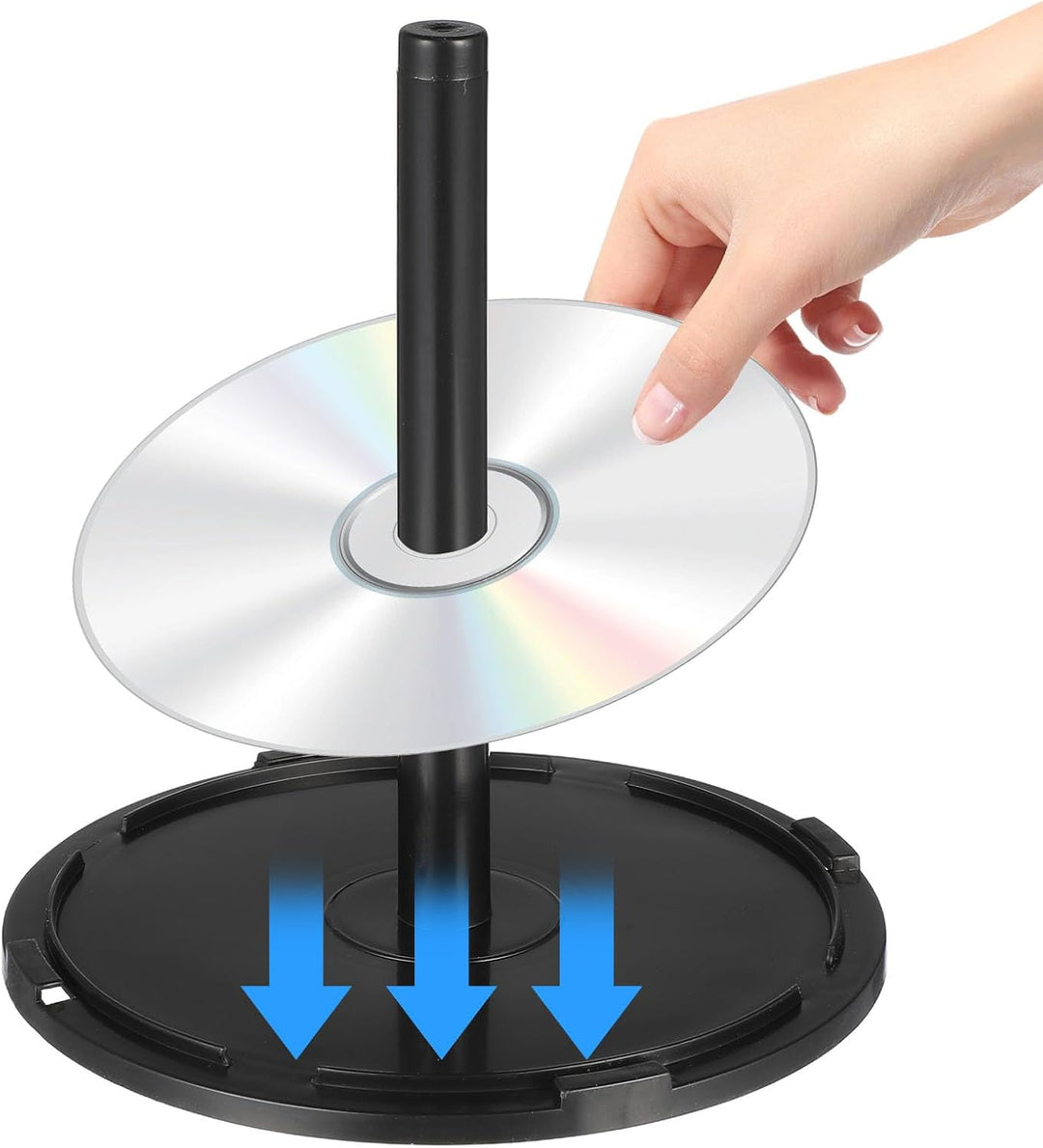 Zerodeko Cd-Aufbewahrungseimer 2Er-Set Transparenter Dvd-Halter Mit Staubschutz Kompakter Plastik Cd