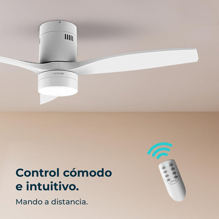 Cecotec Deckenventilator EnergySilence Aero 5600 Classic White, 132 cm, White